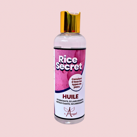 Rice Secret - Huile Hydratante et Éclaircissante - Soin Visage Corps - Traitement Vergetures